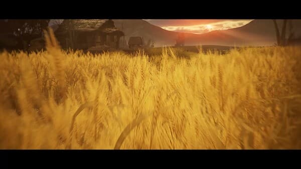 Official preview trailer still showing a golden field beneath a large moon.